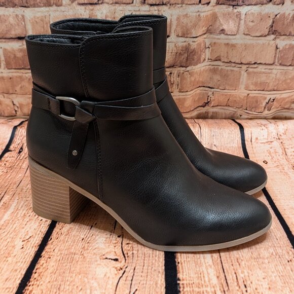 Frye and Co. Womens Italia Stacked Heel Booties Size 10 Like NEW - Picture 1 of 12